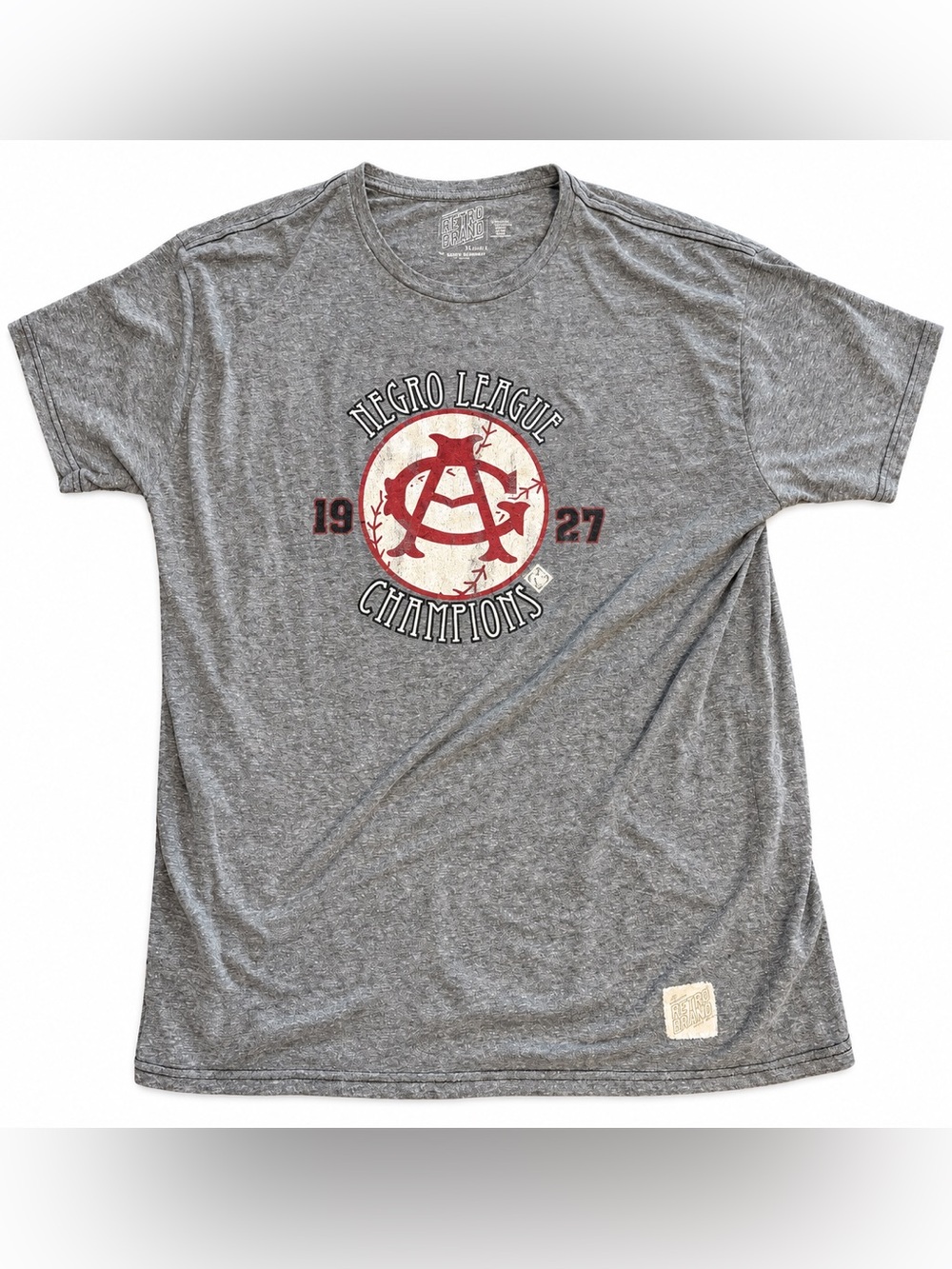 Original Retro Brand Gray Short-Sleeve 'Negro League Champions 1927' Graphic Tee